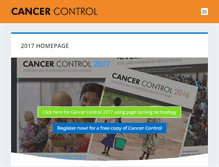 Tablet Screenshot of cancercontrol.info